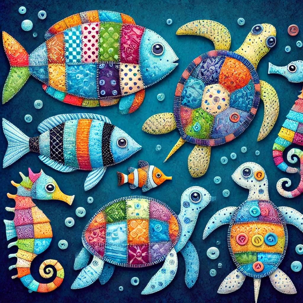 Patchwork Ocean Dwellers