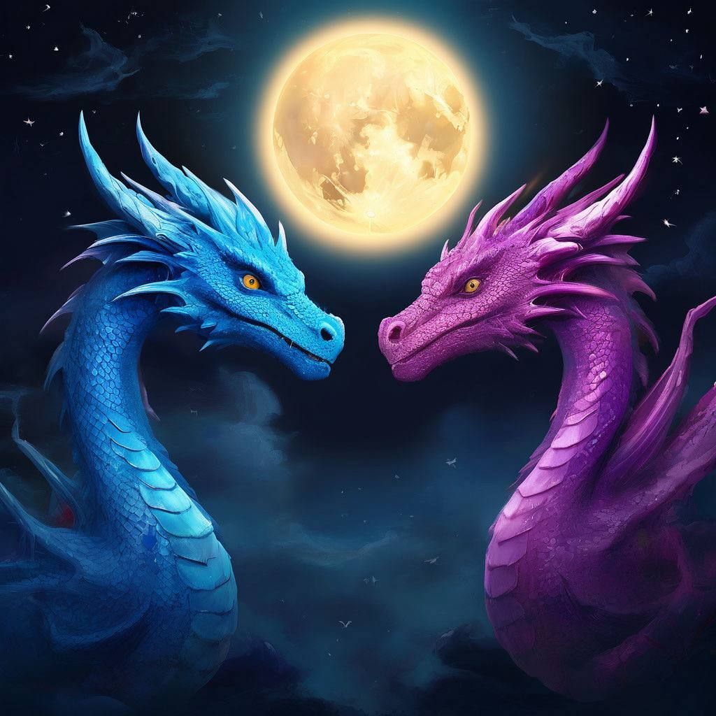 Dragons Zora & Degen. To the moon