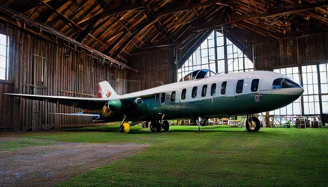 my barn is hosting a retro plane wadaf