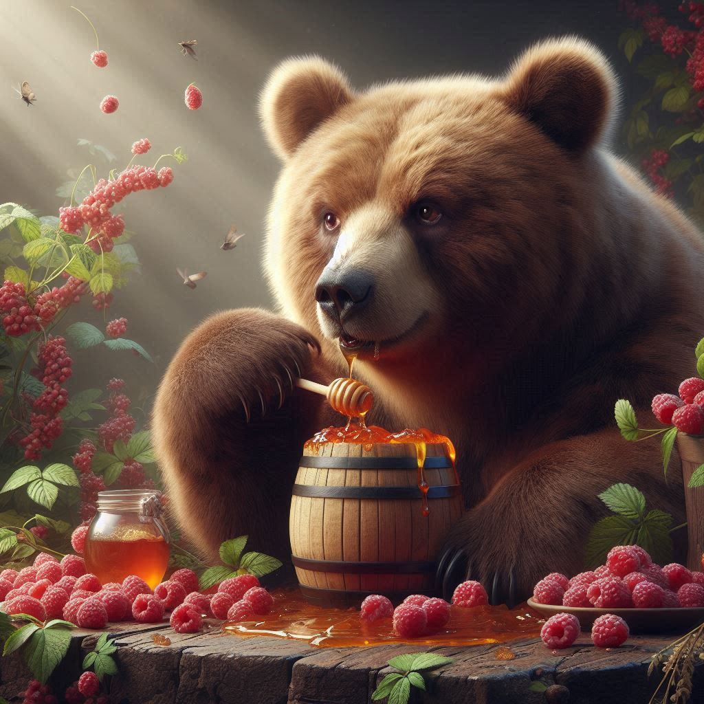 Bear and raspberry3