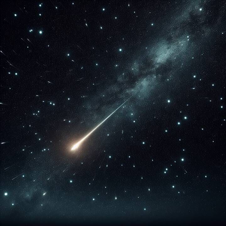 A shooting star