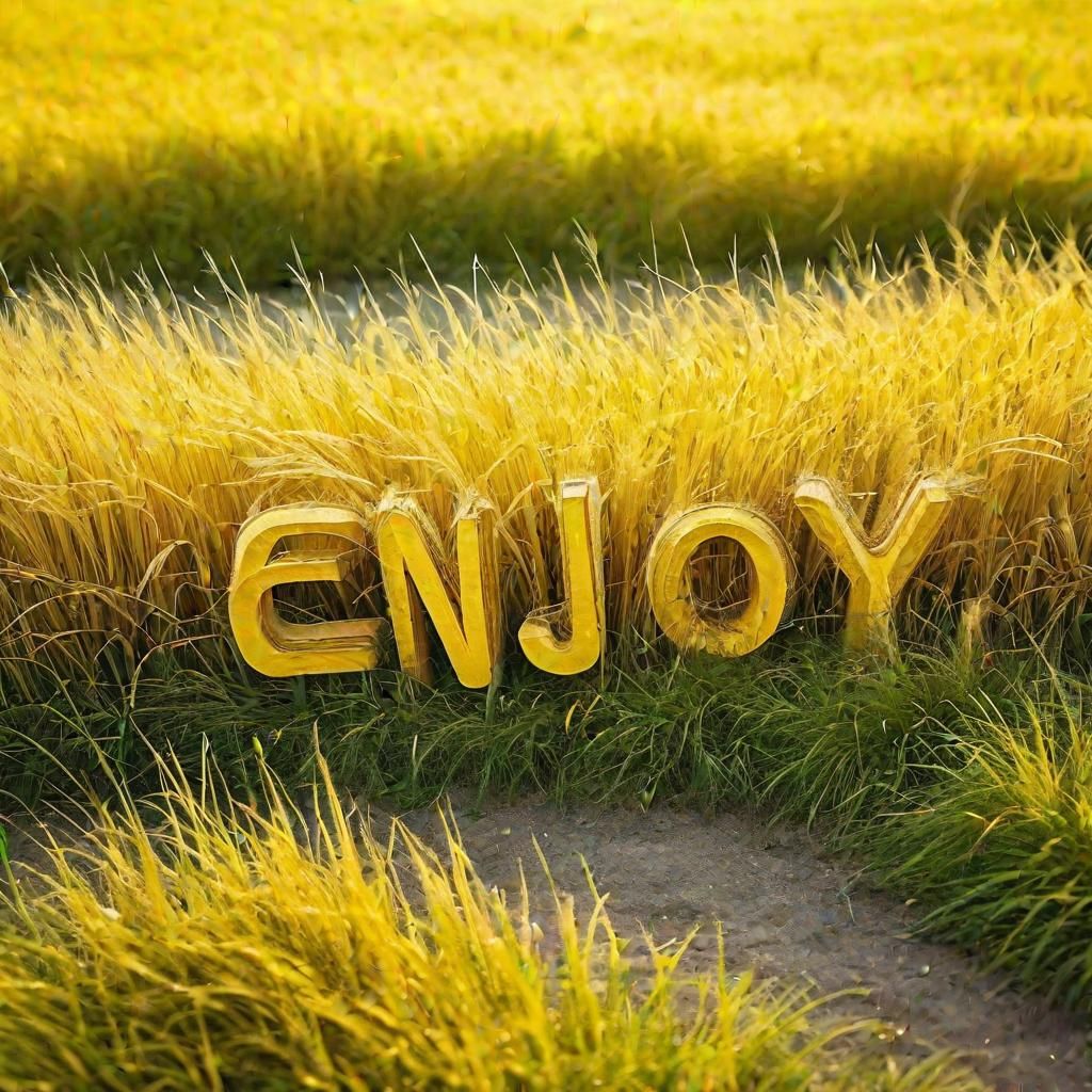 Enjoy with Yellow Grass