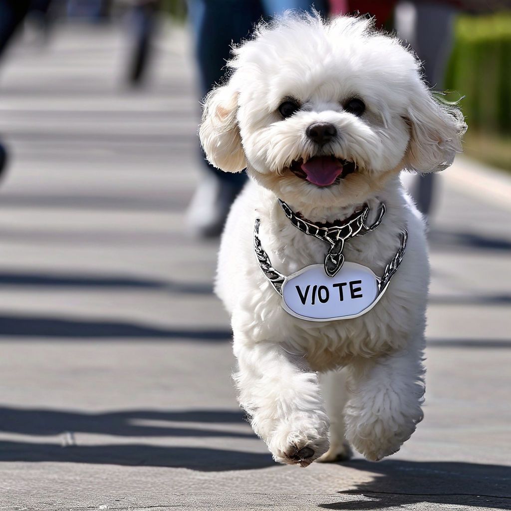 to-verify-voting-please-draw-a-bichon-wearing-a-necklace-with-vote-written-on-its-leg-and-running