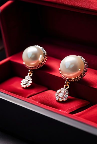 a Pair of Pearl Earrings