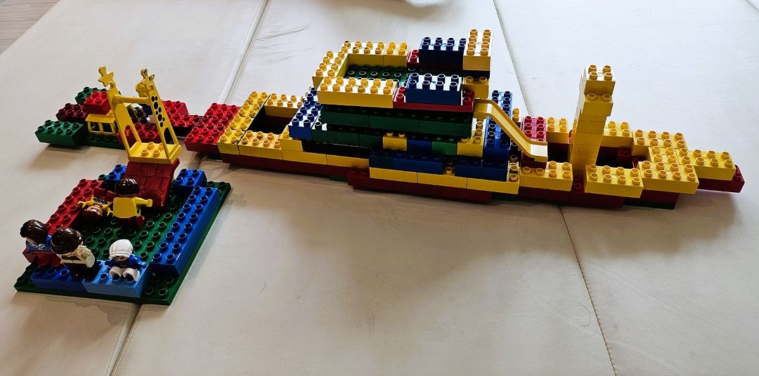 Titanic made of Blocks