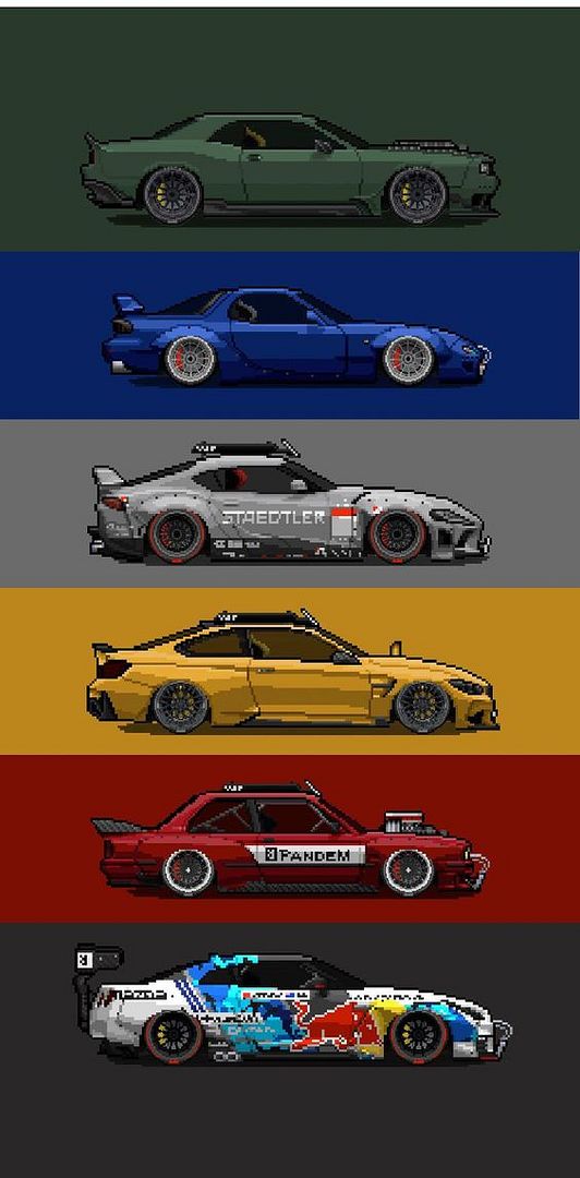 Car Pixel Art Collection