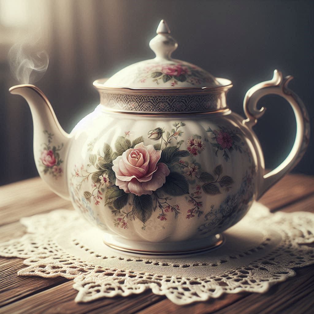 porcelain teapot