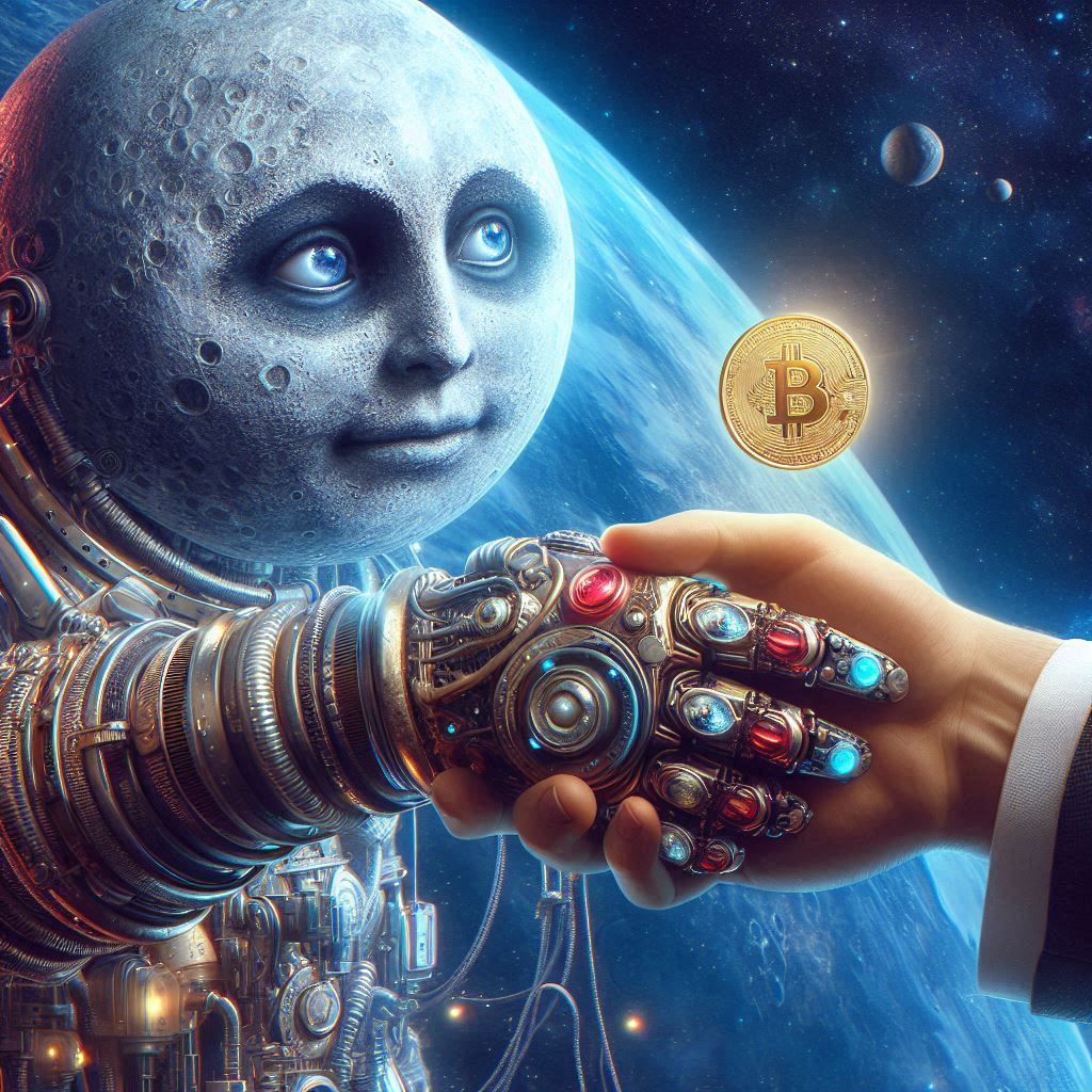 Handshake of the moon