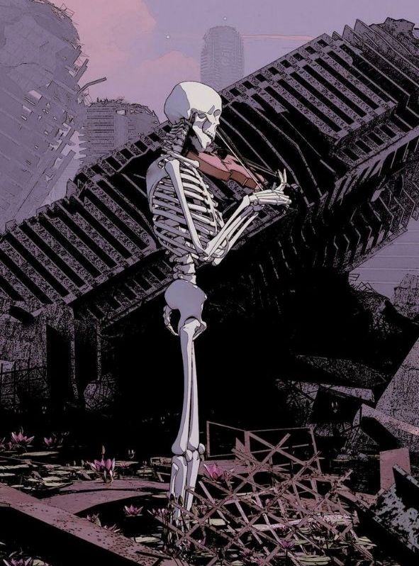 The skeleton of the artist