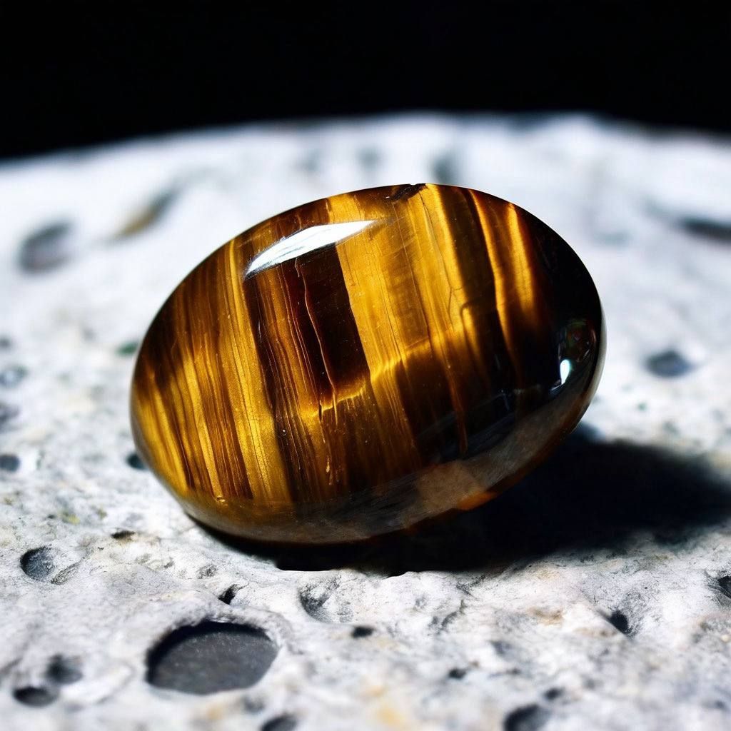 Tiger's Eye Stone. To the moon