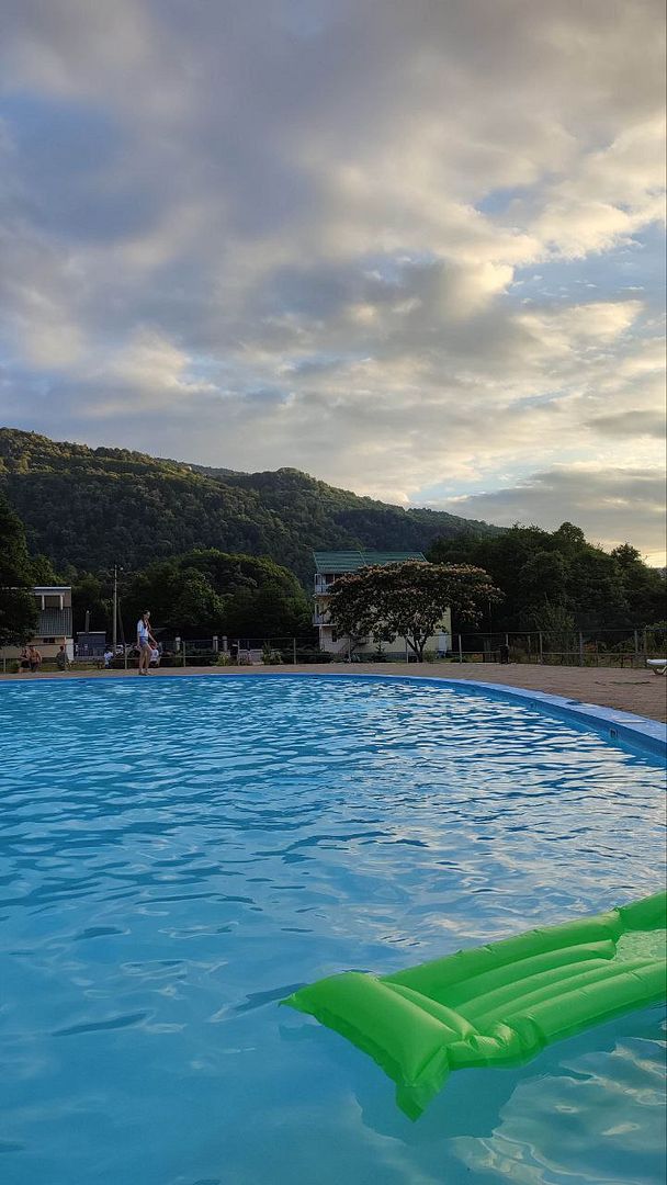 A pool in the mountains