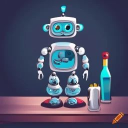 craiyon_172926_funny_cute_robot_in_bar