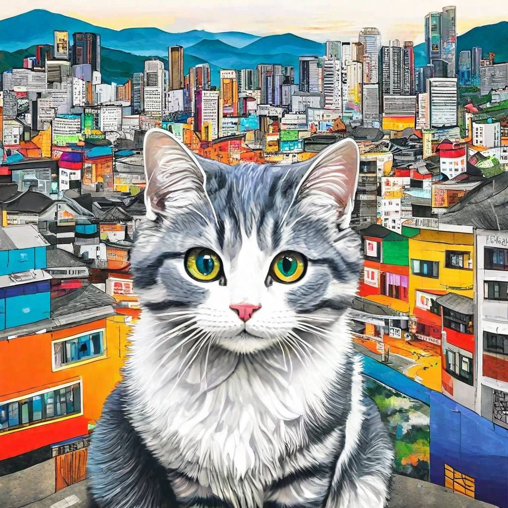 A cat in Seoul