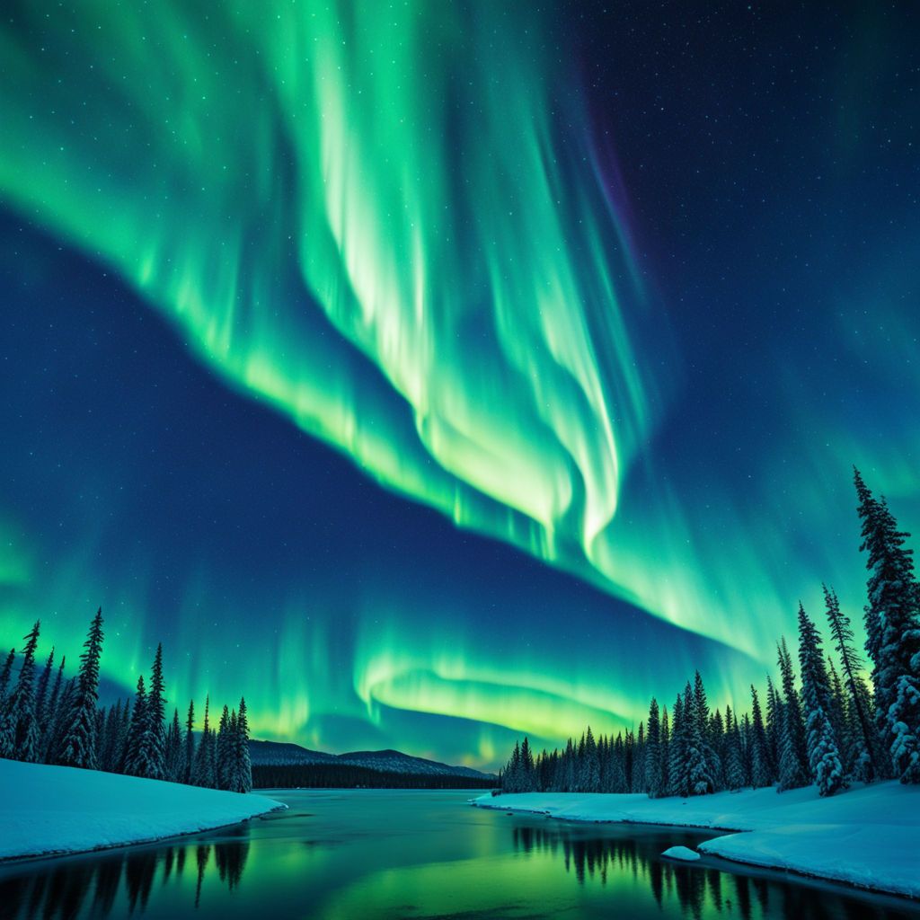 aurora-in-blue-sky