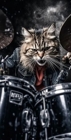 Сat drummer