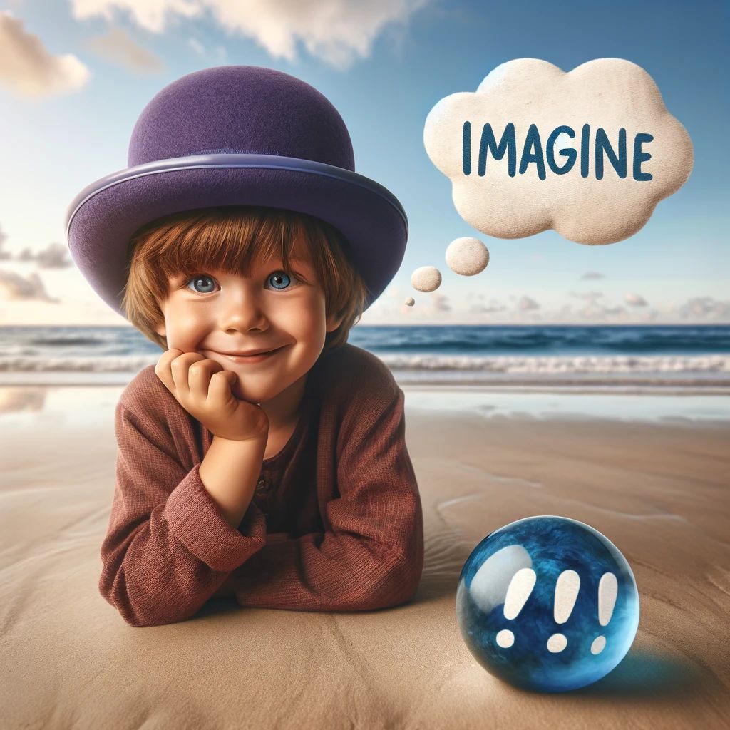 Degen child thinks imagine