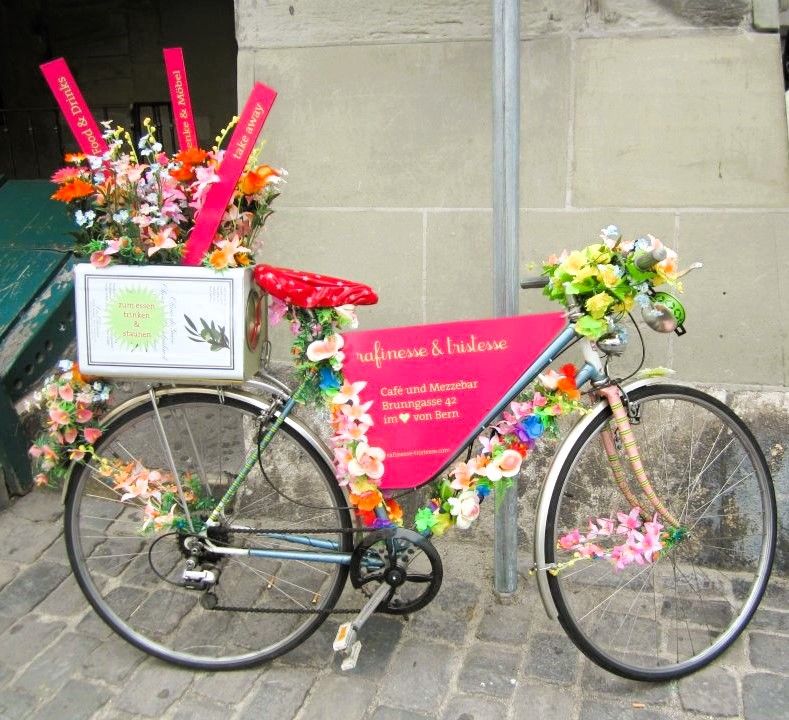 flower bicycle