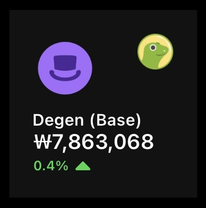 1 $Degen = ₩7,863,068