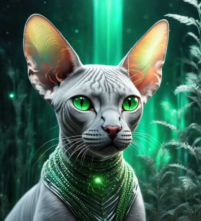 green eyes cat