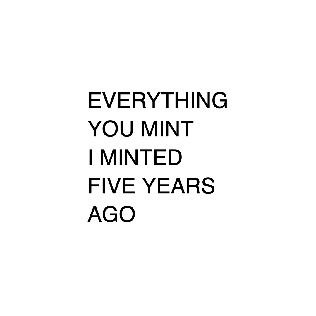 "FIVE YEARS"