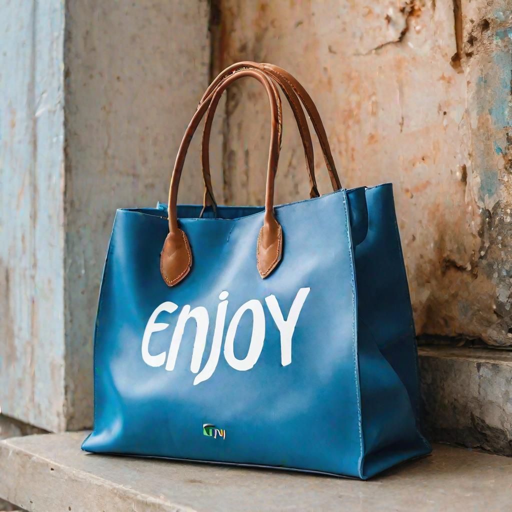 Enjoy with Blue Bag