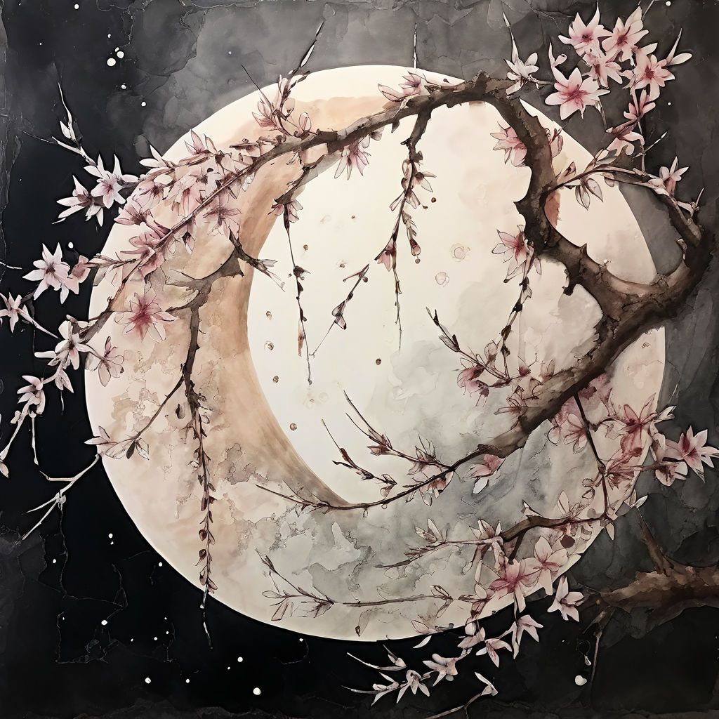 moon & cherry-blossoms