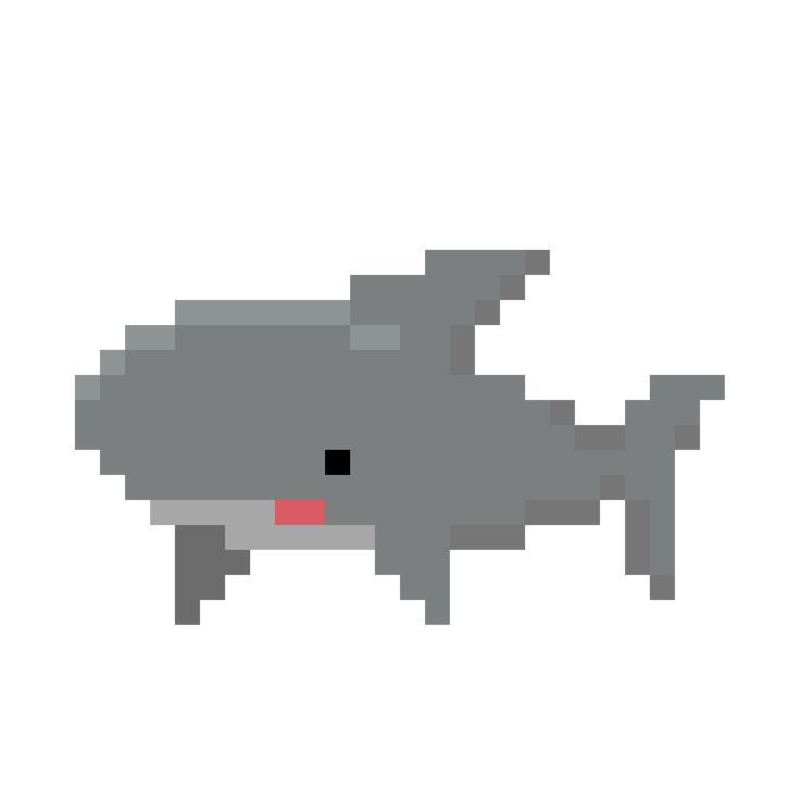 pixel shark