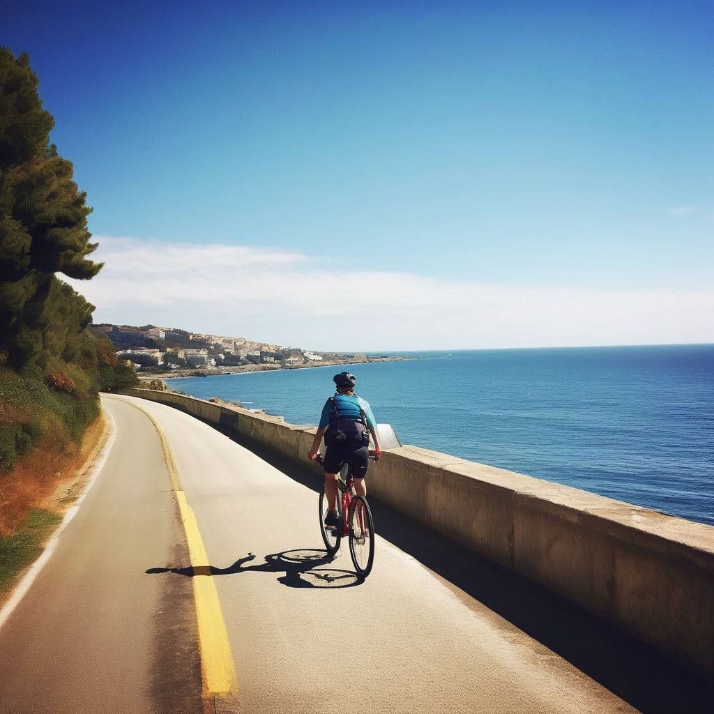 bike near the sea