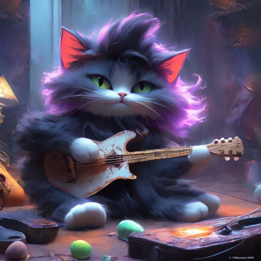 the-cat-plays-the-guitar