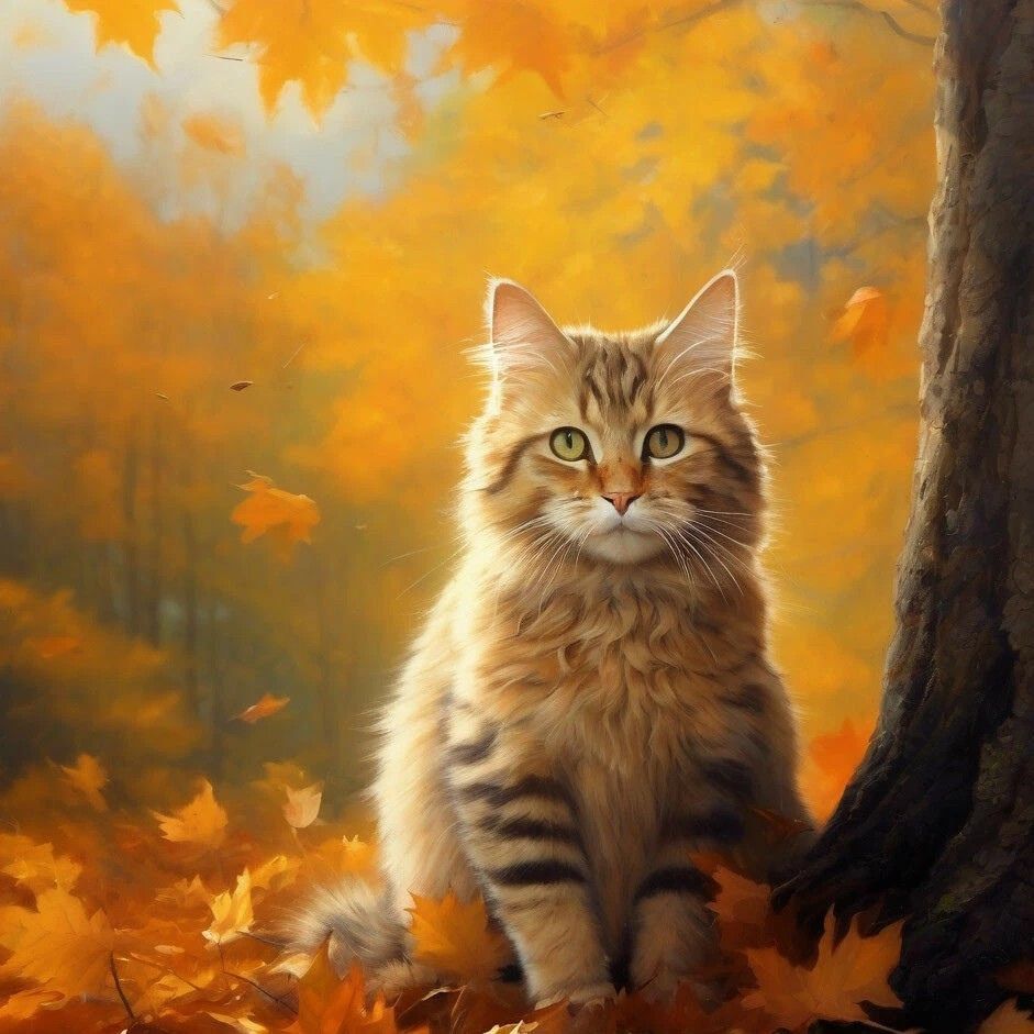 Autumn cat