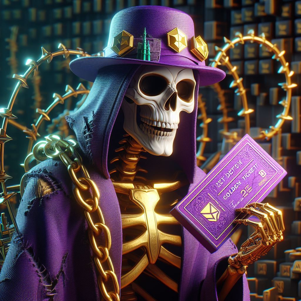 Skeleton Golden Ticket Degen #3