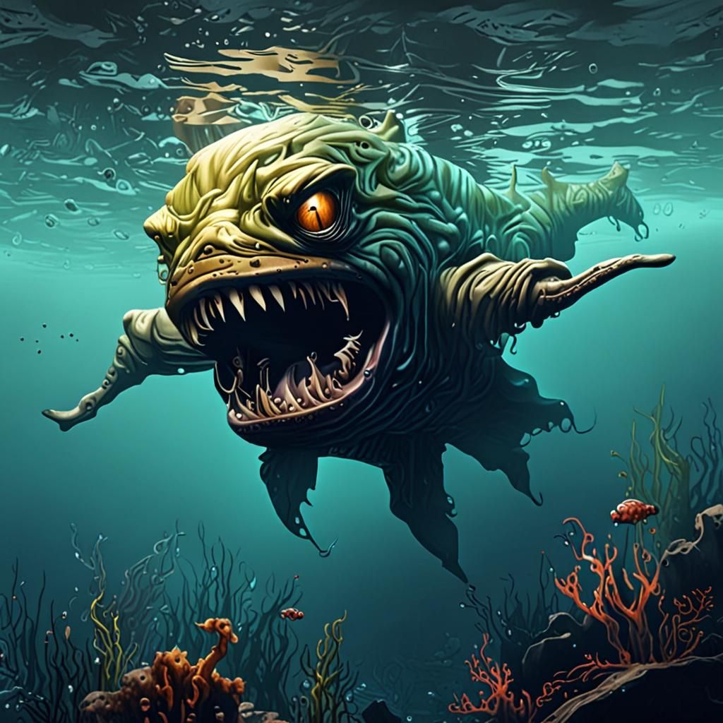 Underwater monster