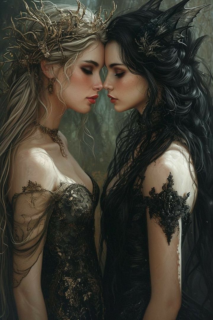 two dark nymph