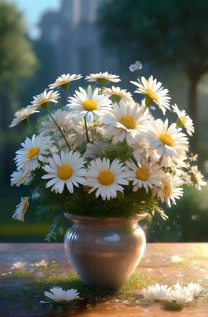 Daisies in a vase