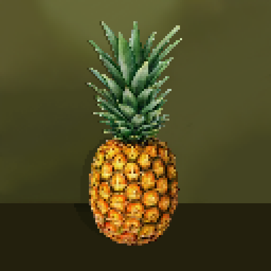 Tropical Pixel Pineapple