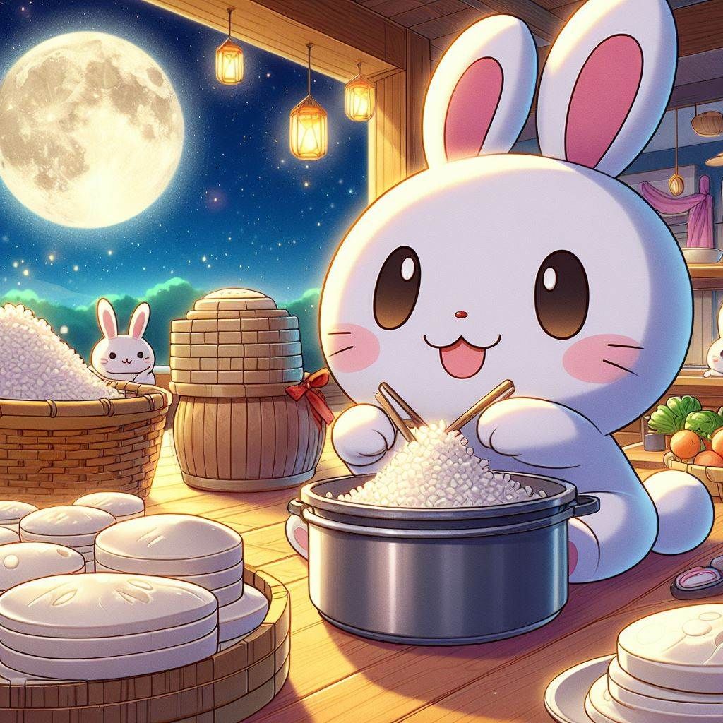 A rabbit in Moon