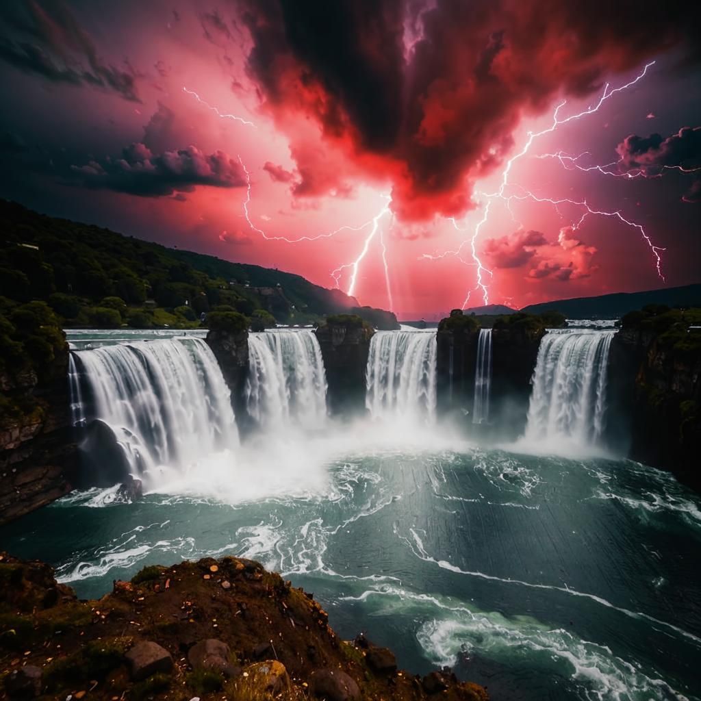 waterfall view