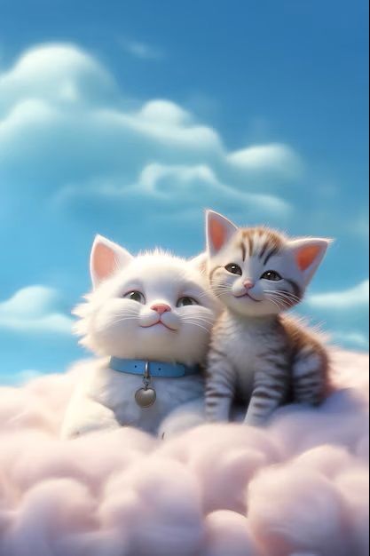 view-of-3d-adorable-cat-with-fluffy-clouds_23-2151113419