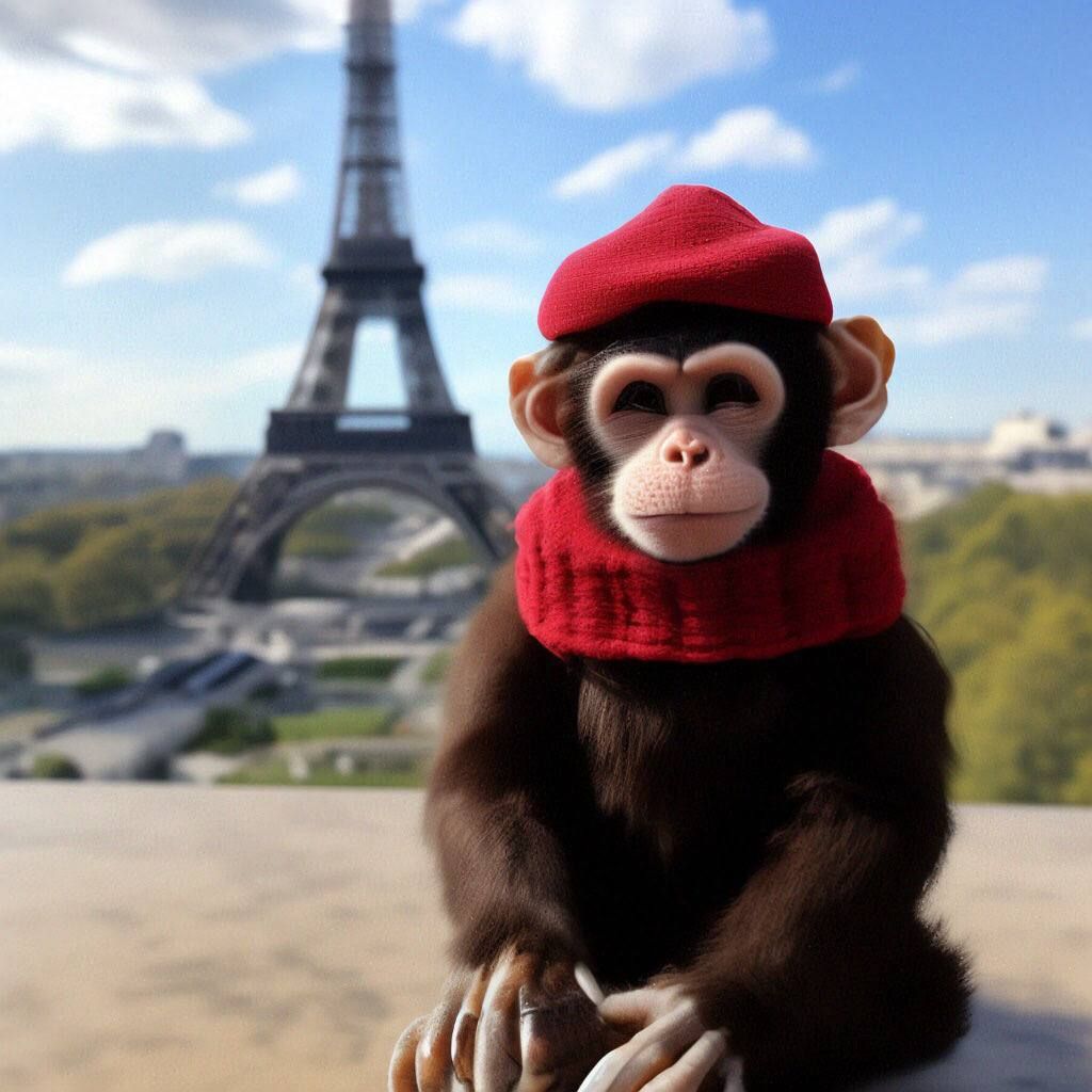 Monkey in France