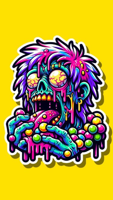 Neon Monster Alien Zombie