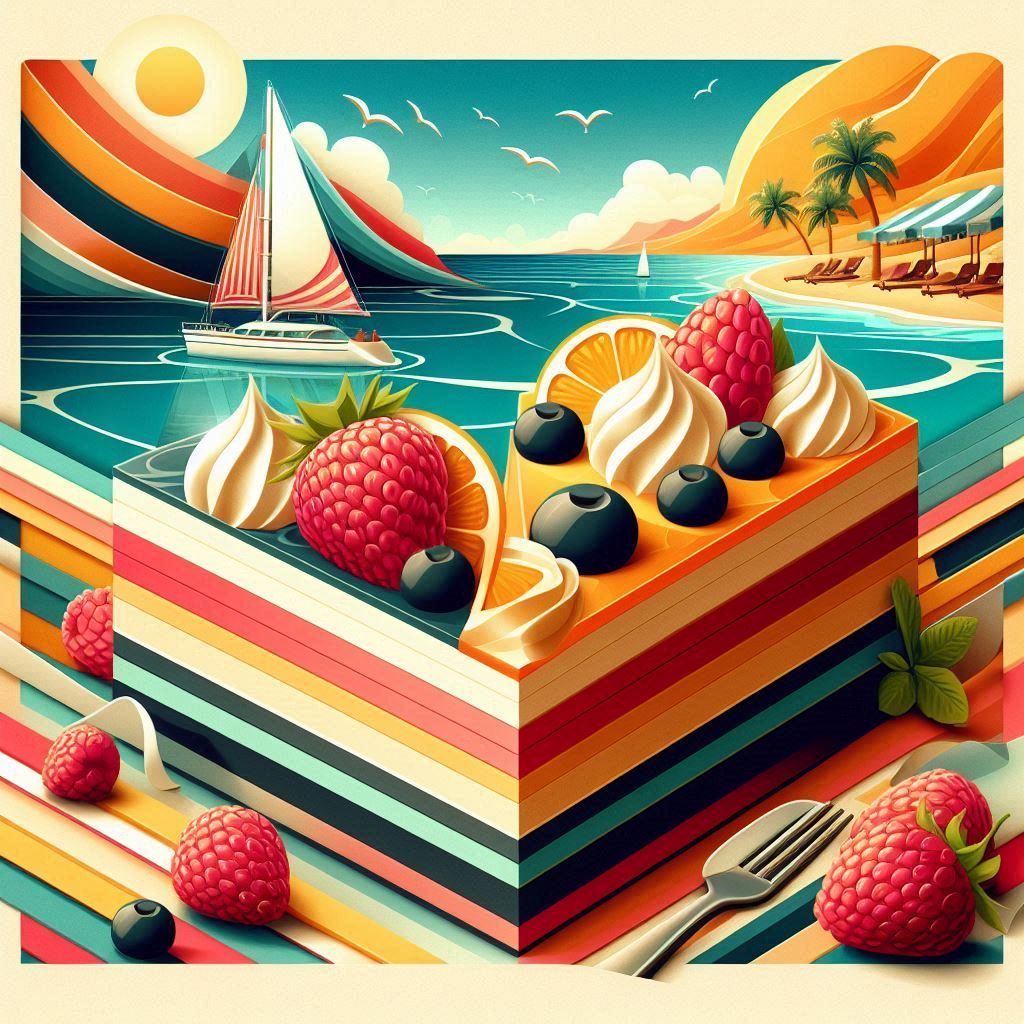 Beach cake