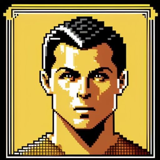 Cristiano Ronaldo Pixel Art