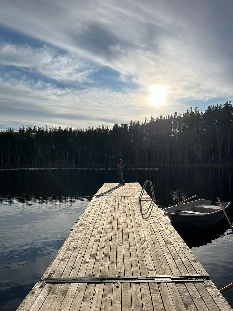 Baby on the lake