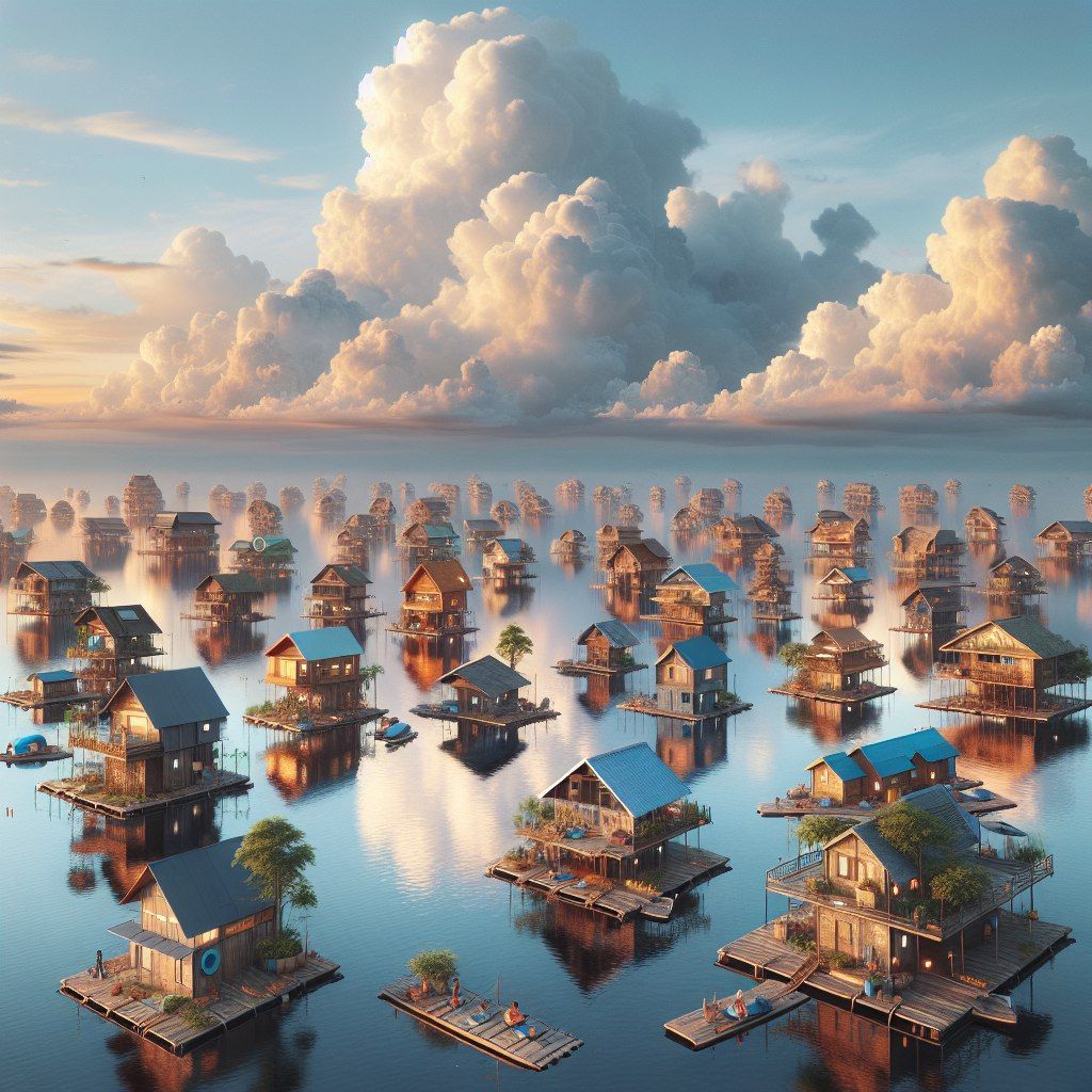 Imagine houses on the water