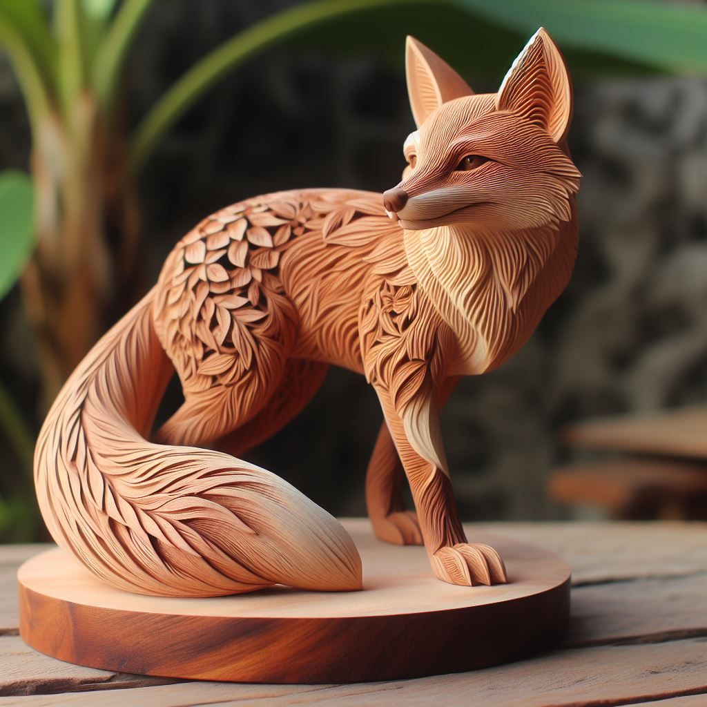 WOODEN FOX