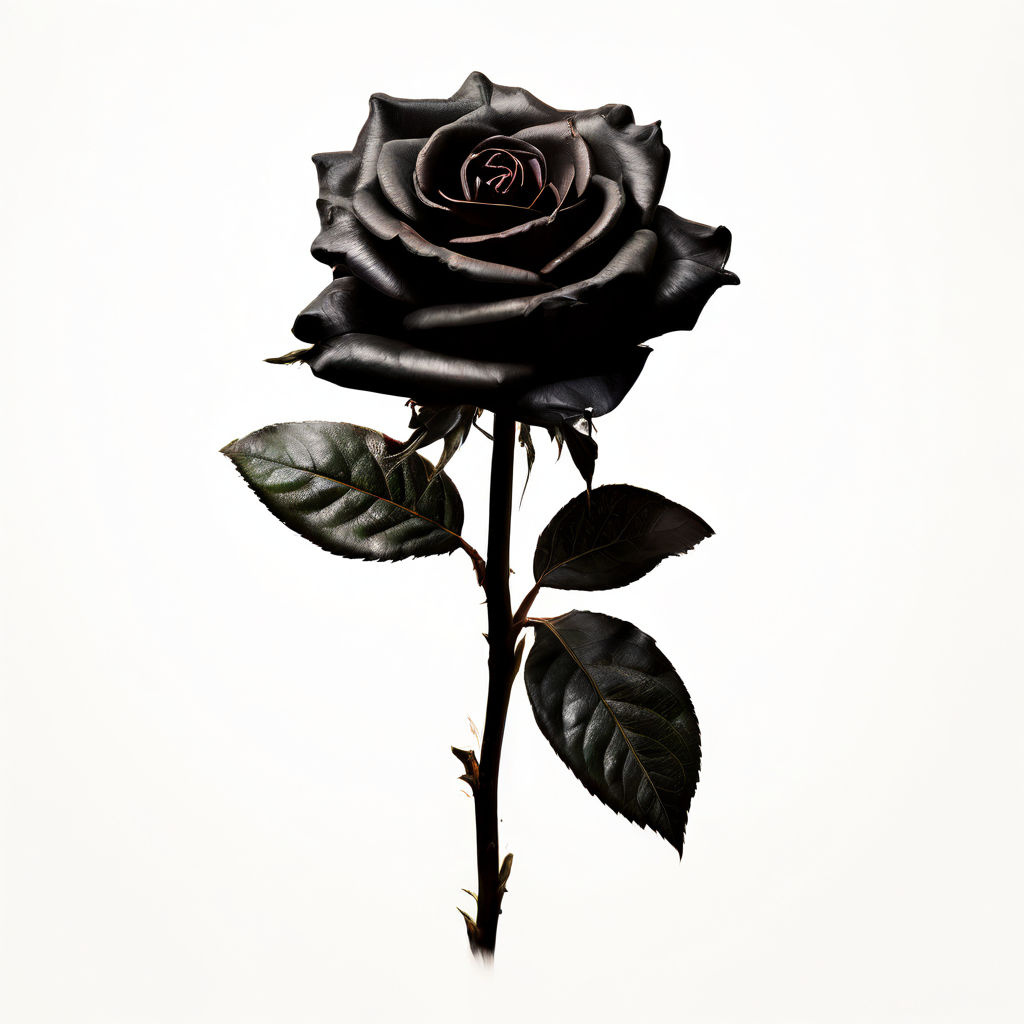 a black rose