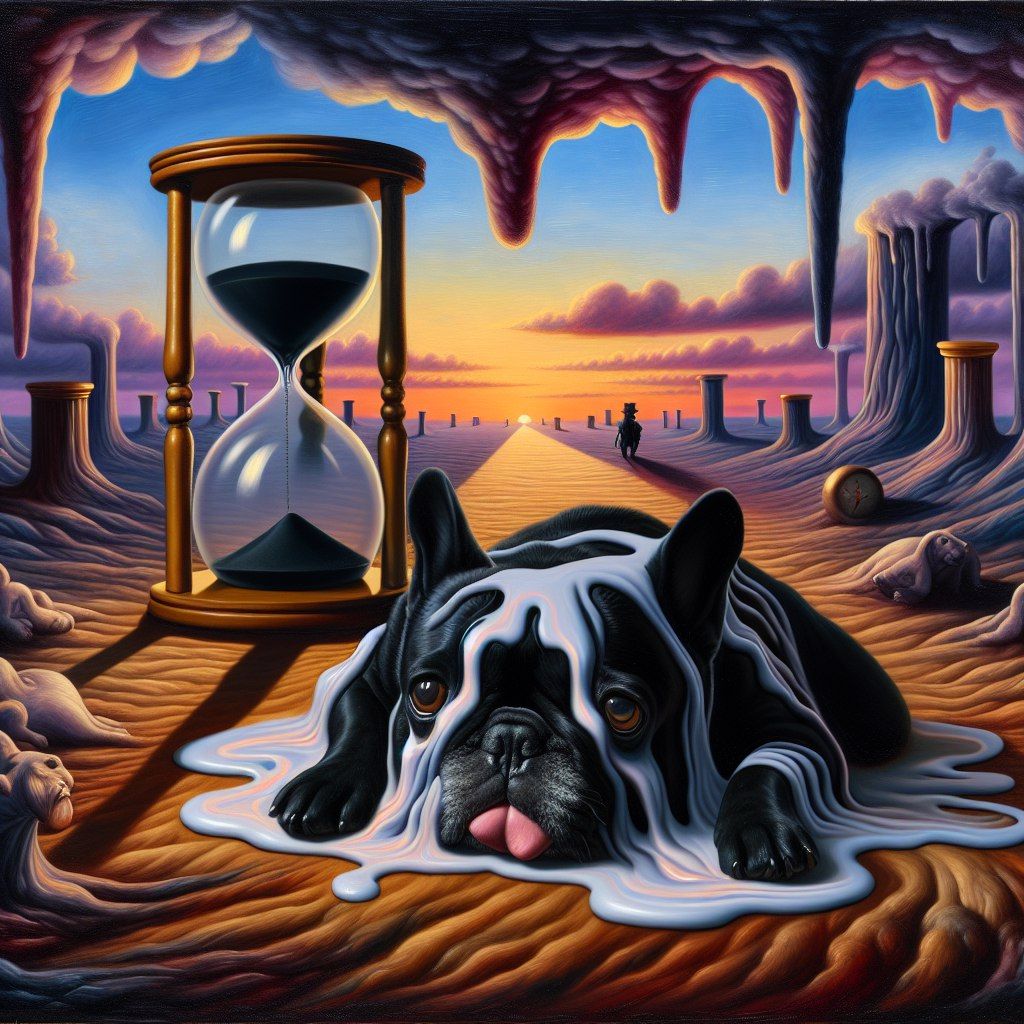 The Persistence of Memory. Salvador Dali. My Frenchie