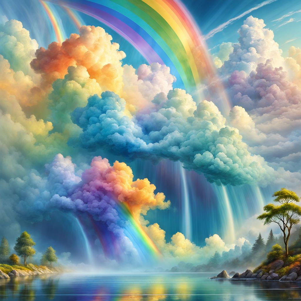 Rainbows and clouds