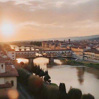 A sunset view of Florence