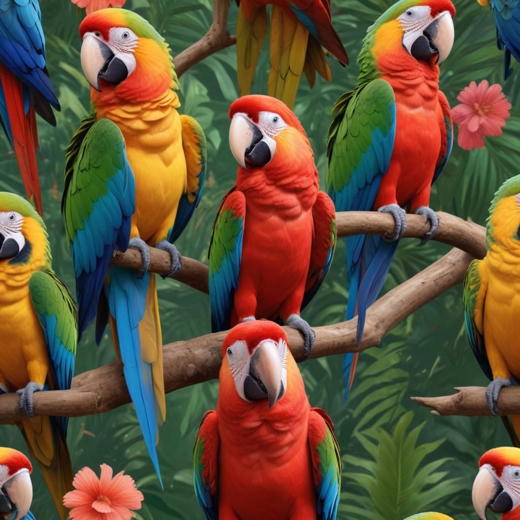 $enjoy parrots